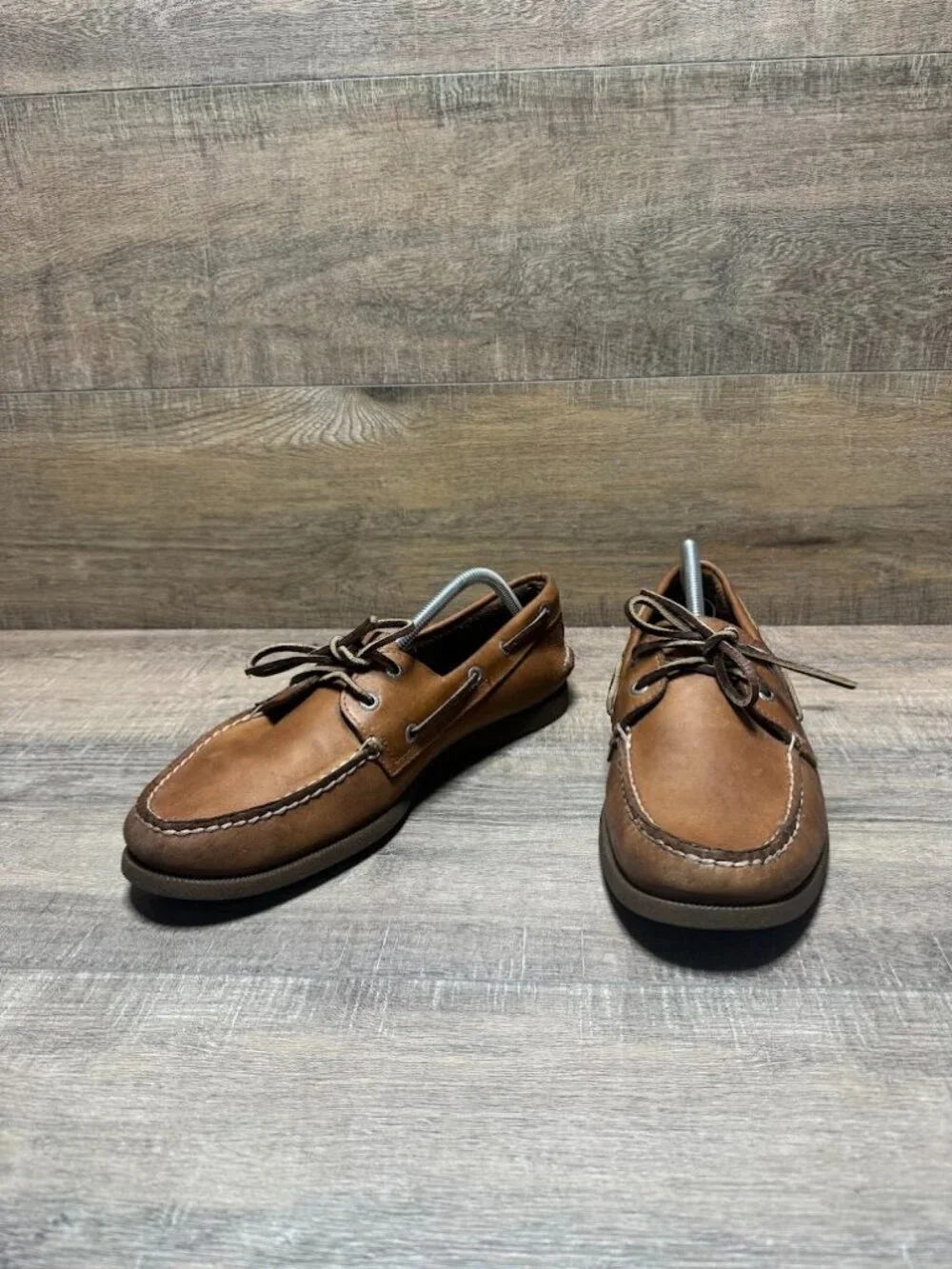 Sperry Authentic Original 2 Eye Brown Leather Boat Shoes Men's Size 11
